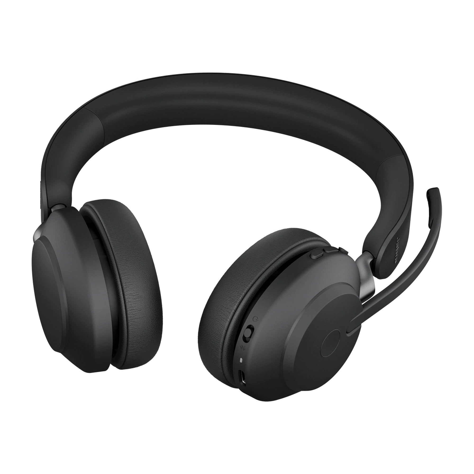 Jabra Evolve2 65 UC Stereo Headset With Link 380 USB-A Wireless Adapter (Black)
