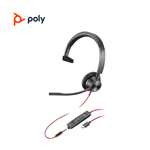 Poly Blackwire 3315 UC USB-C with 3.5mm Stereo Headset