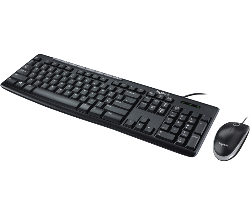 Logitech Media Combo MK200 Wired combo with music controls