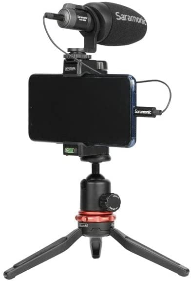 Saramonic 3.5mm Male TRS to USB-C Stereo or Mono Microphone and Audio Adapter Cable 9" (22.86cm) (SR-C2001)