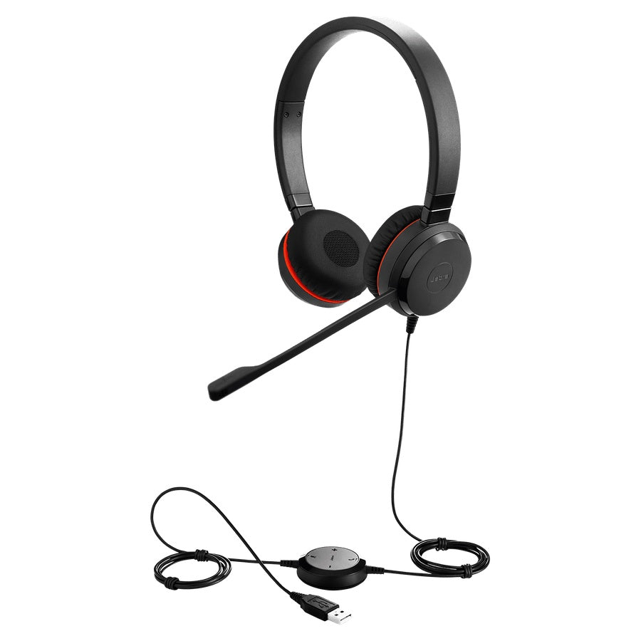 Jabra Evolve 20 SE MS (Special Edition Leatherette) Stereo USB-C/A Headset