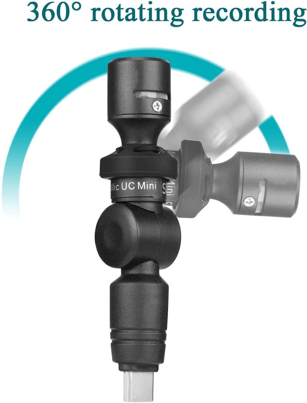 SmartMic UC Mini Ultra-Compact Omnidirectional Condenser Mic w/ USB-C for Mobile Devices & Computers