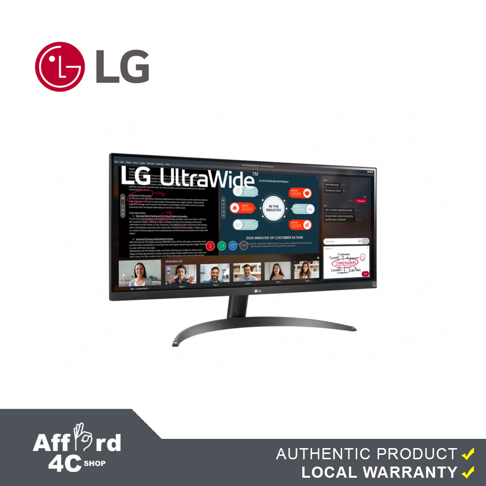 LG 29WP500 UltraWide Monitor / 29 inch / 2560 x 1080 Resolution / AMD  FreeSync / Dynamic Action Sync / Black Stabilizer