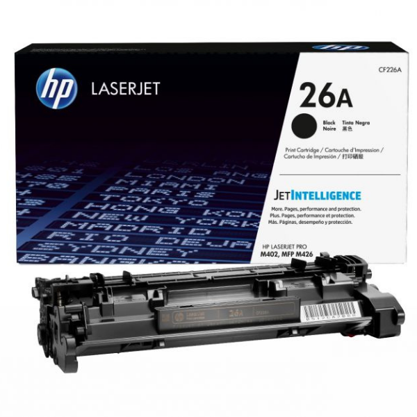 HP 26A Black Original LaserJet Toner Cartridge CF226A