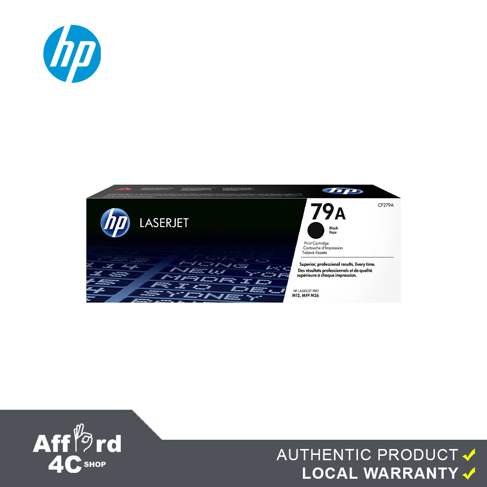 HP 79A Black Original LaserJet Toner Cartridge CF279A