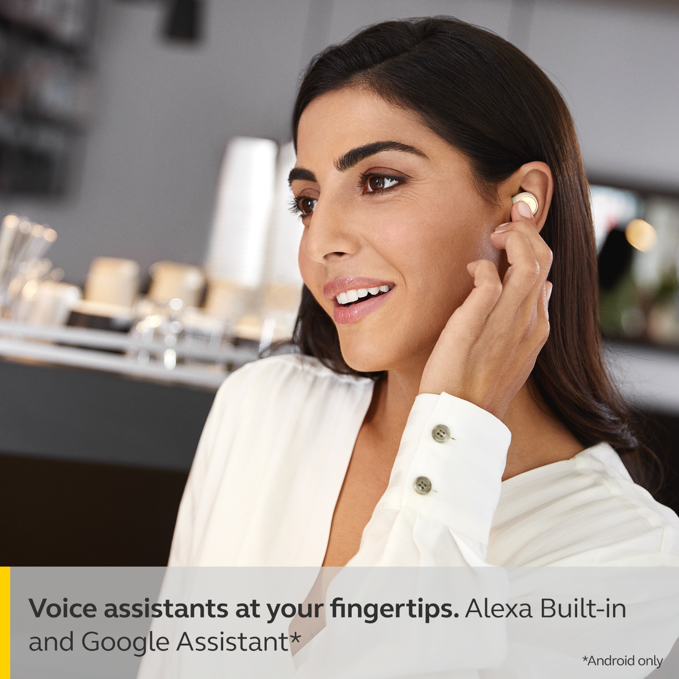 Jabra Elite 7 Pro - True Wireless Earbuds With MultiSensor Voice Technology - Gold Beige