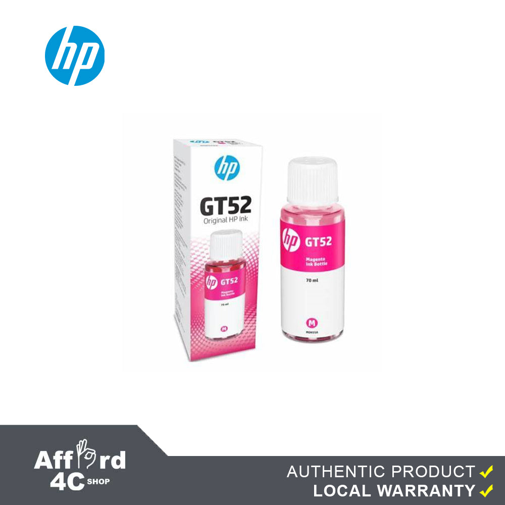 HP GT52 Cyan/Magenta/Yellow Ink Bottle Compatible with Smart Tanks All-In-One Printer Series