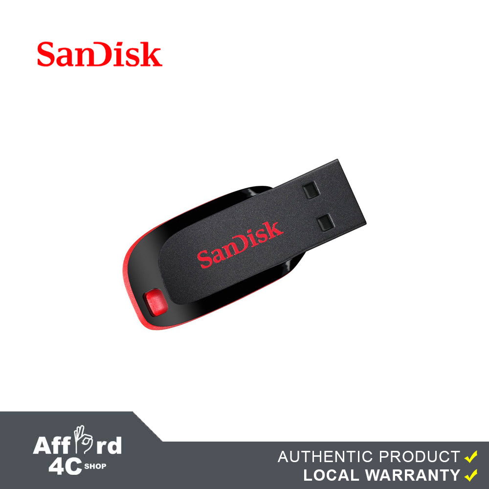 SANDISK CRUZER BLADE 16GB / 32GB / 64GB SDCZ50 - B35 USB FLASHDRIVE