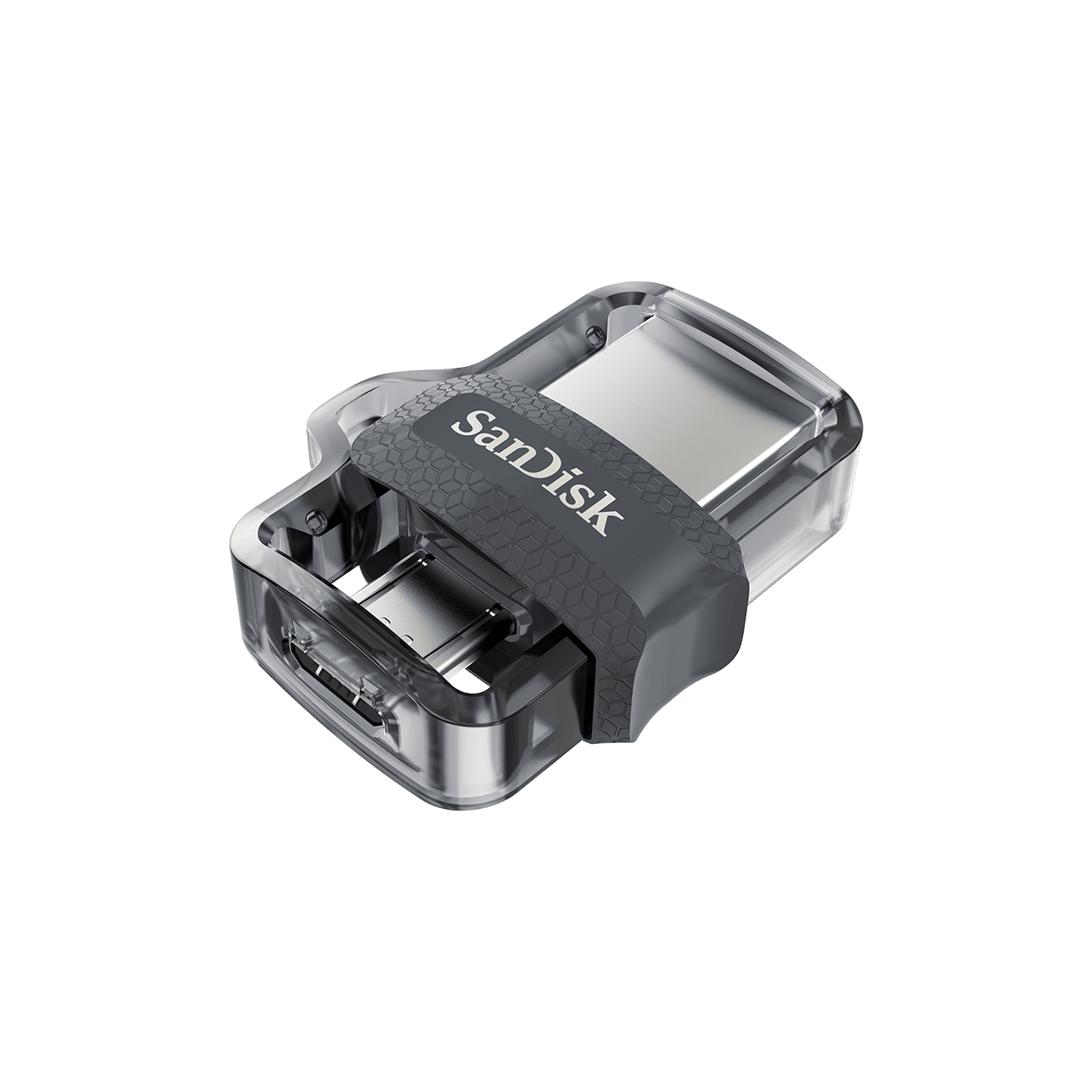 SANDISK OTG 16GB / 32GB / 64GB / 128GB TRANSPARENT SDDD3 - G46 DUAL USB FLASHDRIVE