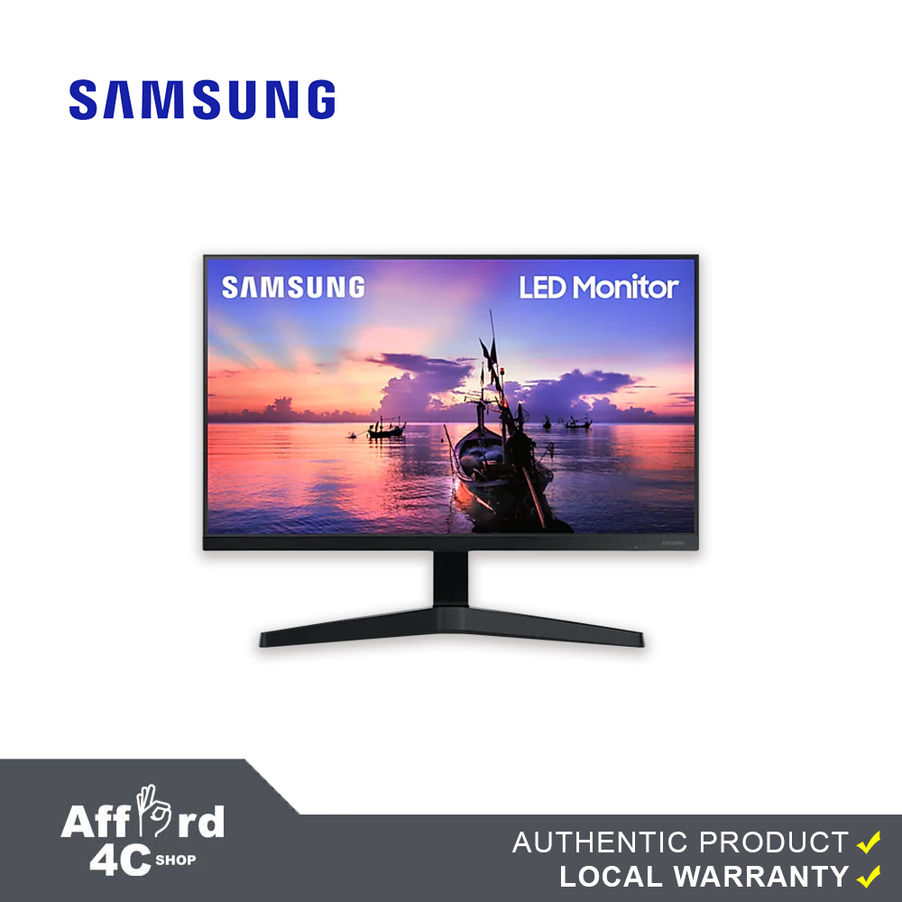 Samsung Monitor FHD 1920 x 1080 VGA+HDMI 200cd 75Hz RefreshRate 5ms IPS Panel Y-Stand Grey Wallmount
