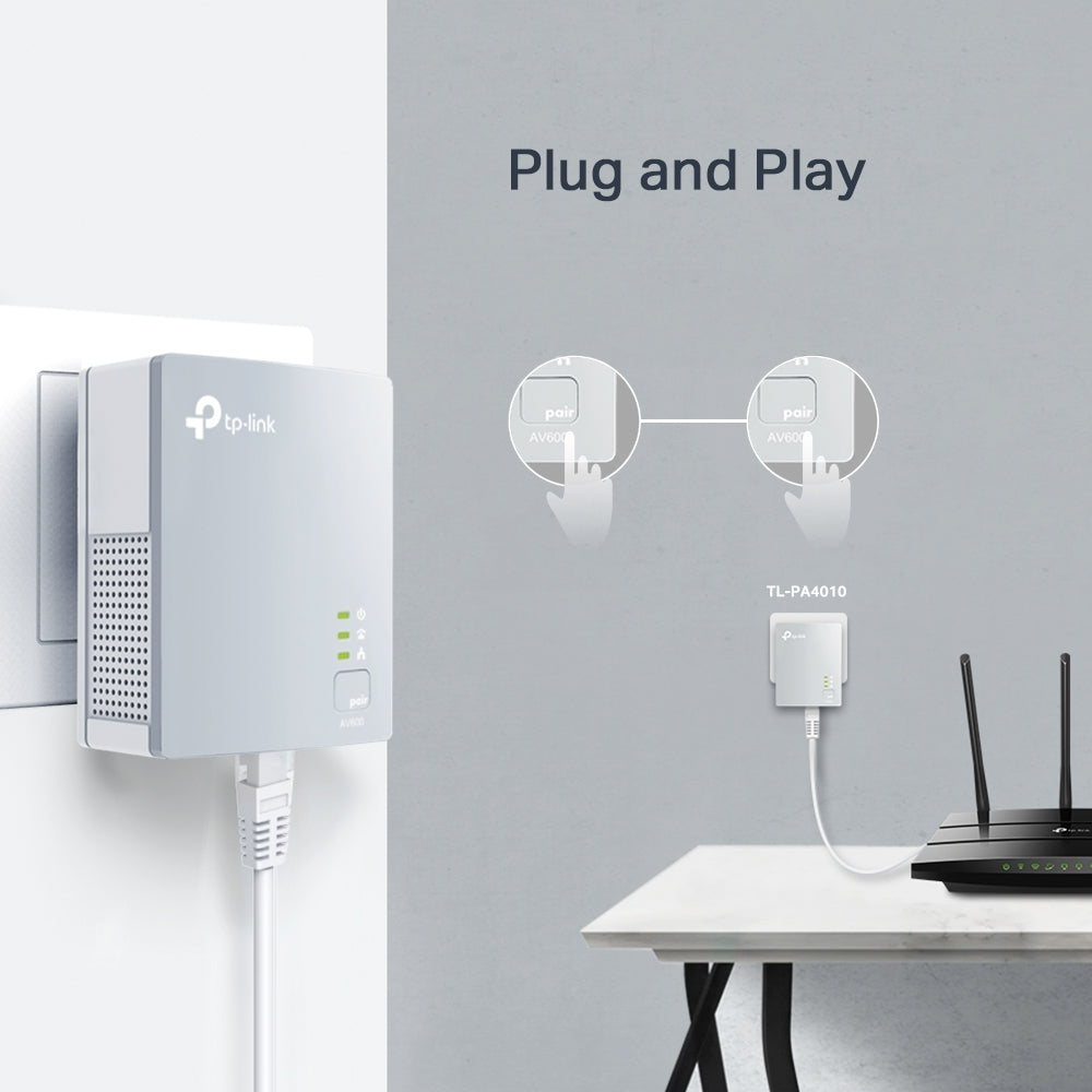 TPLink TL-PA4010 KIT AV600 Powerline Starter Kit