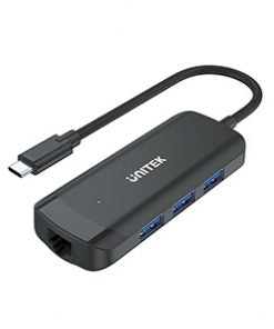 Unitek H1111A 4-in-1 USB 3.2 Gen1 Type-A to USB  3 Port Hub Connector