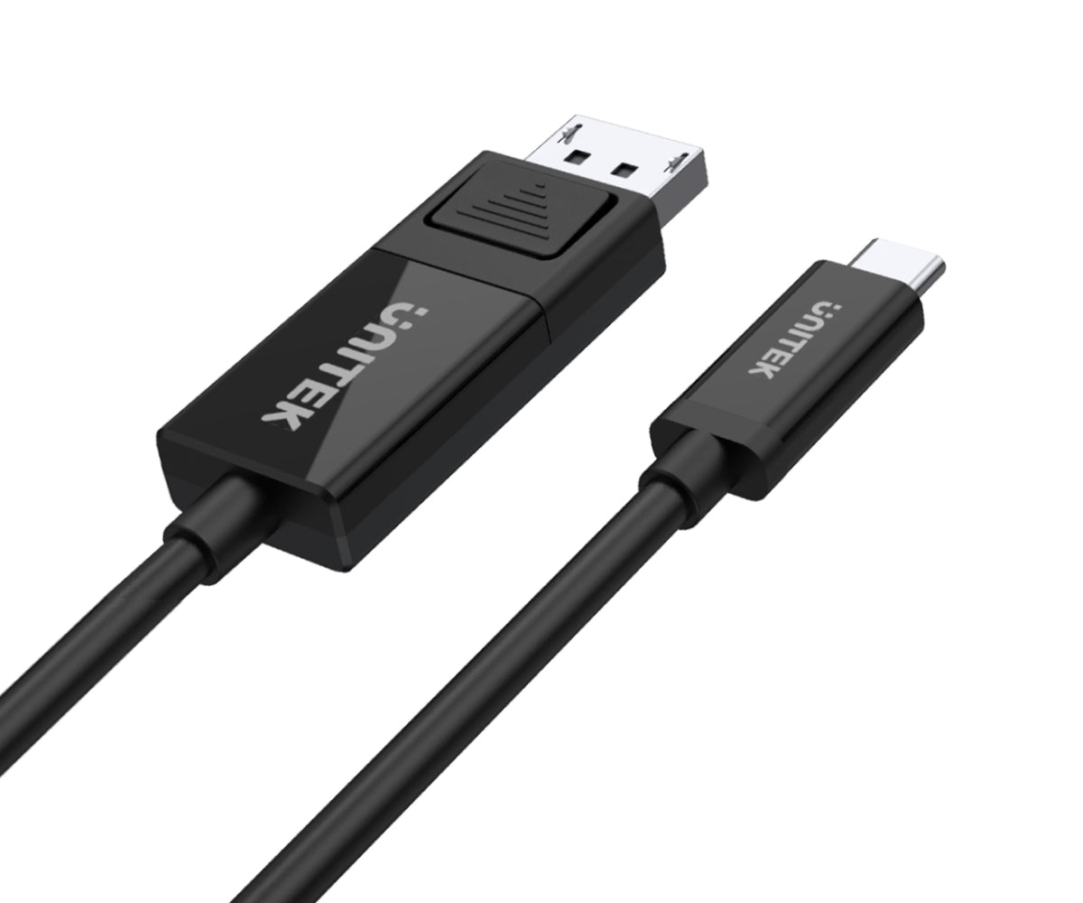 Unitek V1146A 1.8M USB-C Male to DisplayPort Male 8K Cable Connector