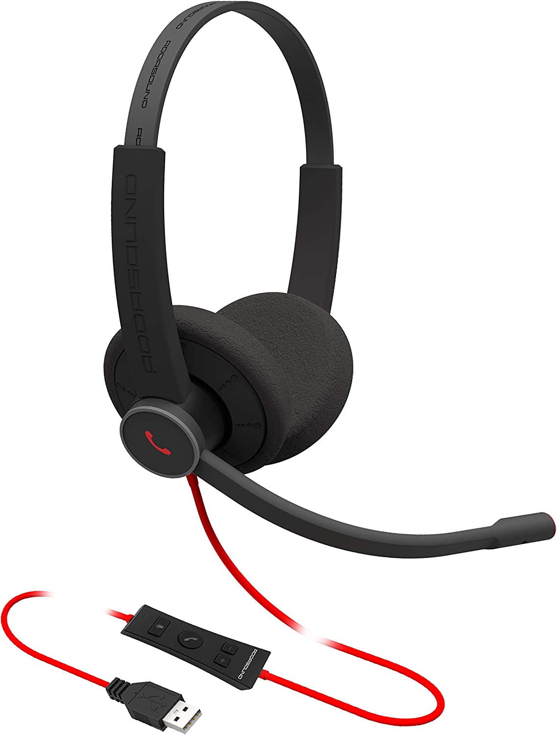 Addasound Epic 302 with Outstanding Noise Cancelling USB-A Stereo Headset For Home and Office