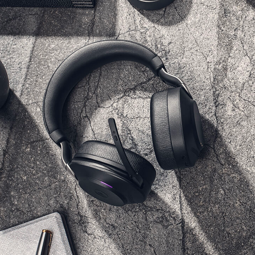 Jabra Evolve2 85 MS Stereo Active Noise Cancelling Headset With Link 380 USB-A Wireless Adapter