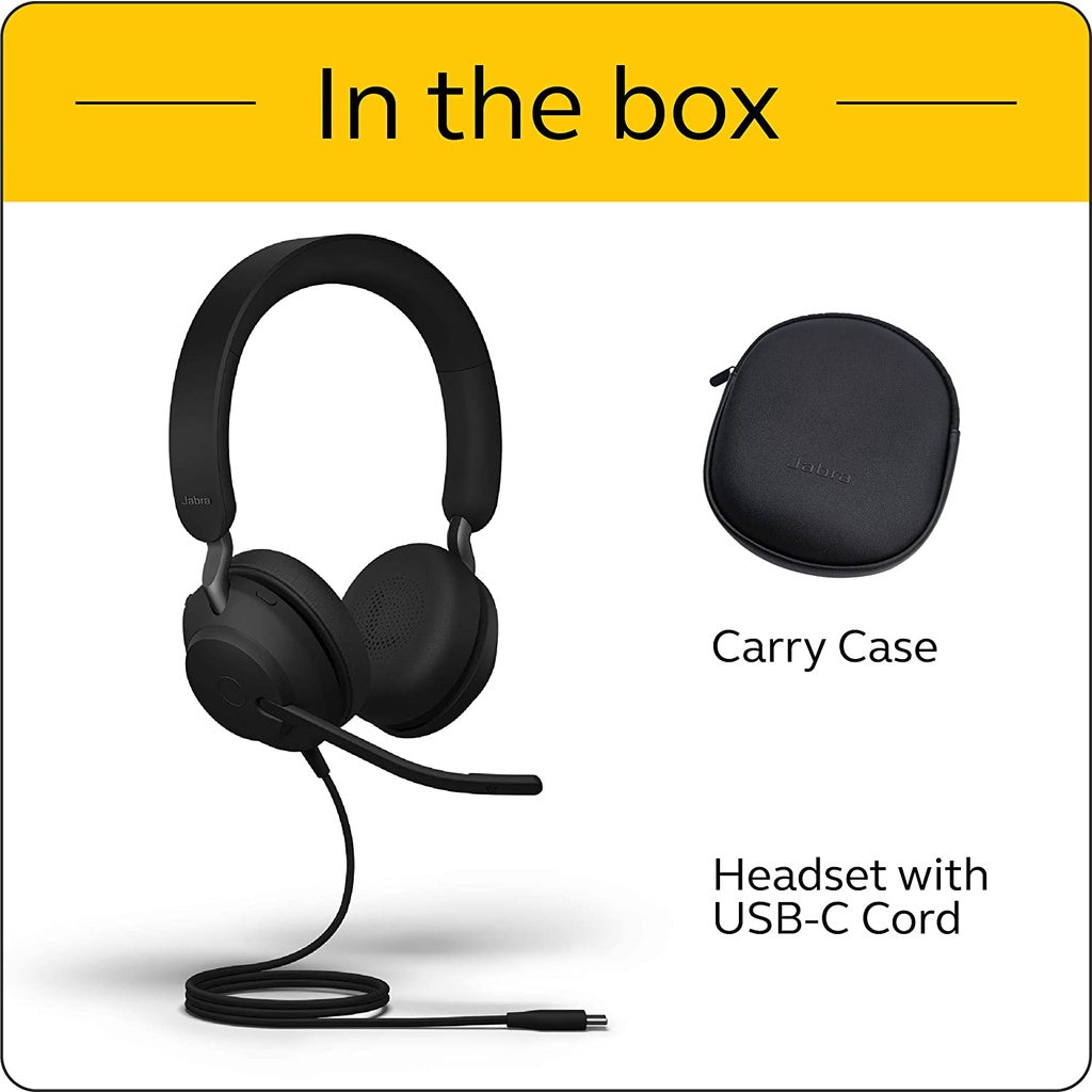 Jabra Evolve2 40 MS Stereo Headset USB-C