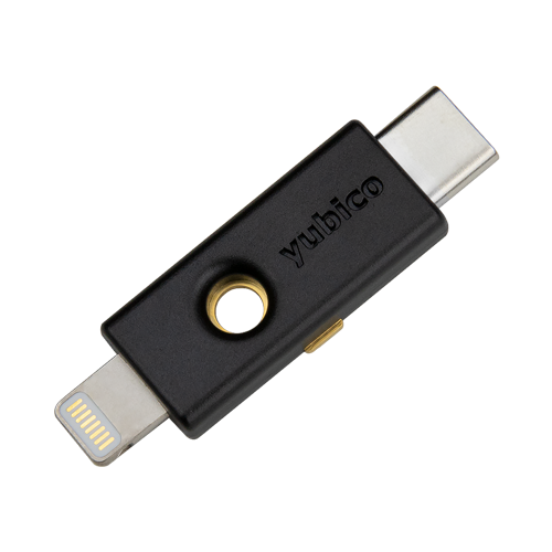 Yubico - YubiKey 5Ci - Two-Factor authentication Security Key for Android/PC/iPhone, Dual connectors for Lighting/USB-C - FIDO Certified