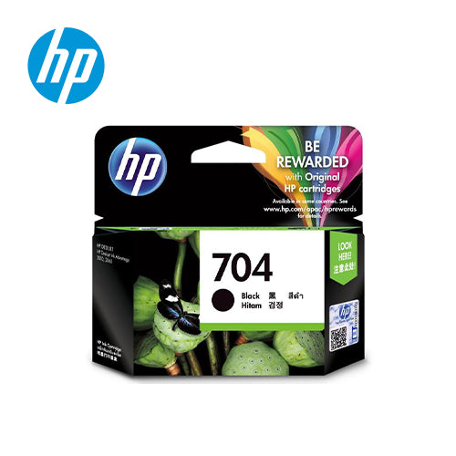 HP 704 Black Original Ink Advantage Cartridge (CN692AA)