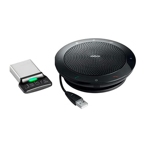 Jabra Speak 510+ MS Wireless Conference Speakerphone With Link 370 USB Adapter