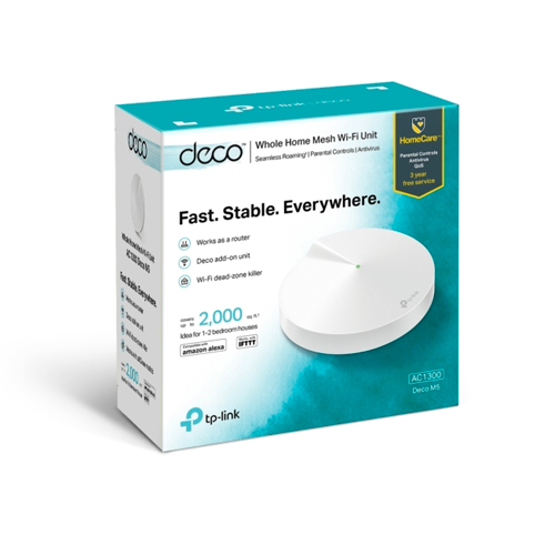 TP-Link Deco M5 AC1300 Whole Home Mesh Wi-Fi System (1-pack)