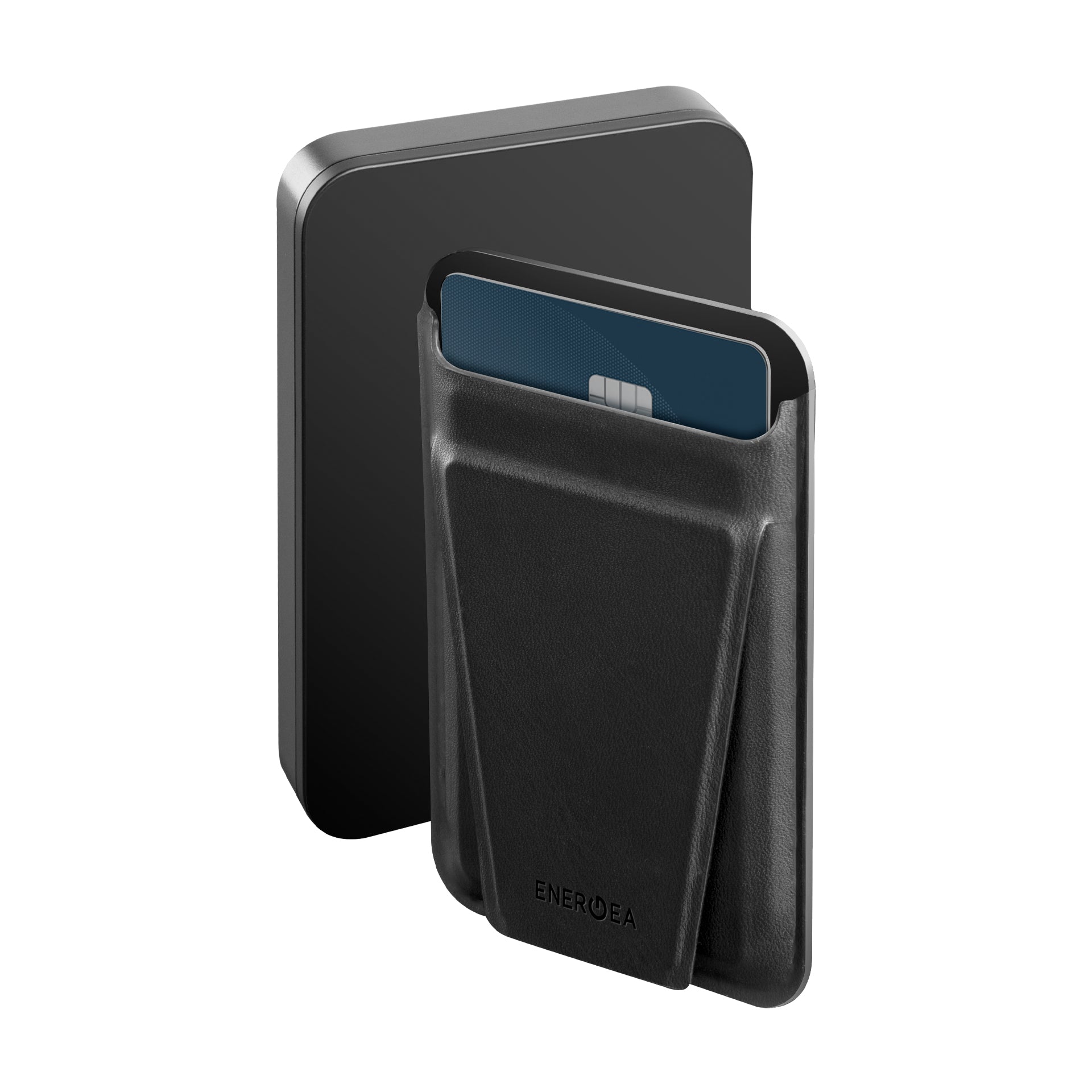 Energea MagWallet Card 5K, 5000MAH Magpac Plus PowerBank with Magwallet Card - Gunmetal Black