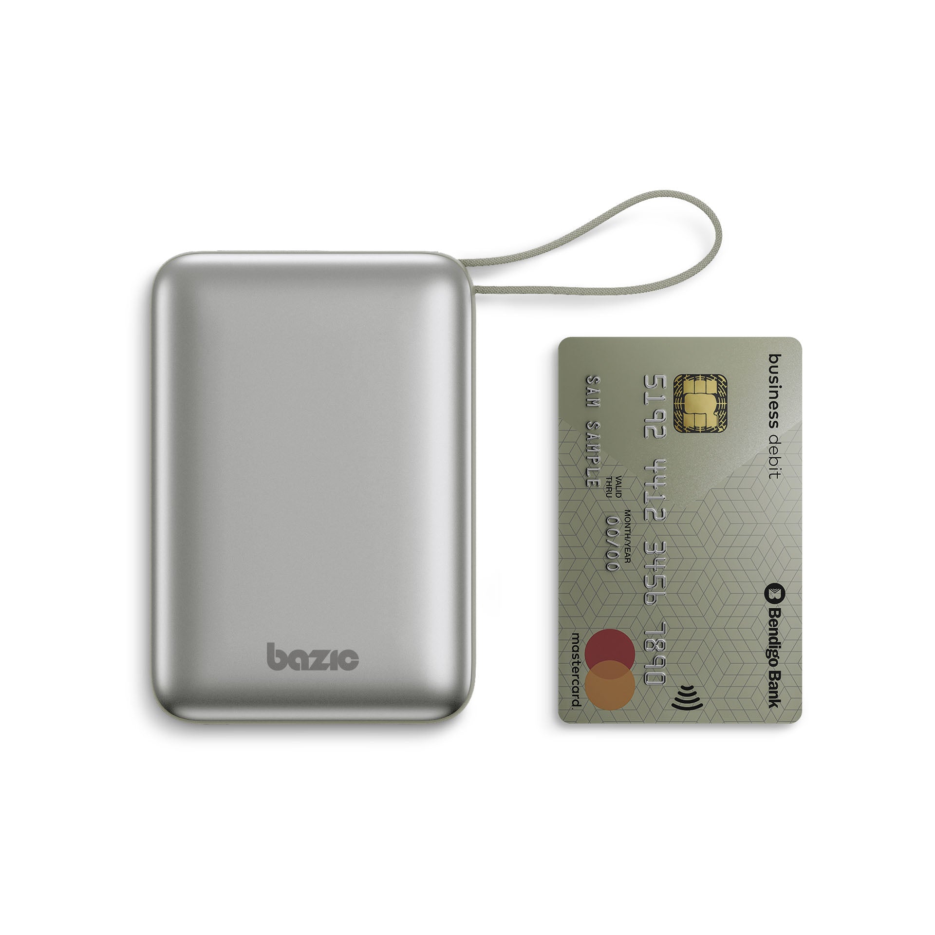 Bazic GoPower Fusion Mini 20K, 3In1 20000Mah Powerbank with Built-In USB-C and Lightning Cable