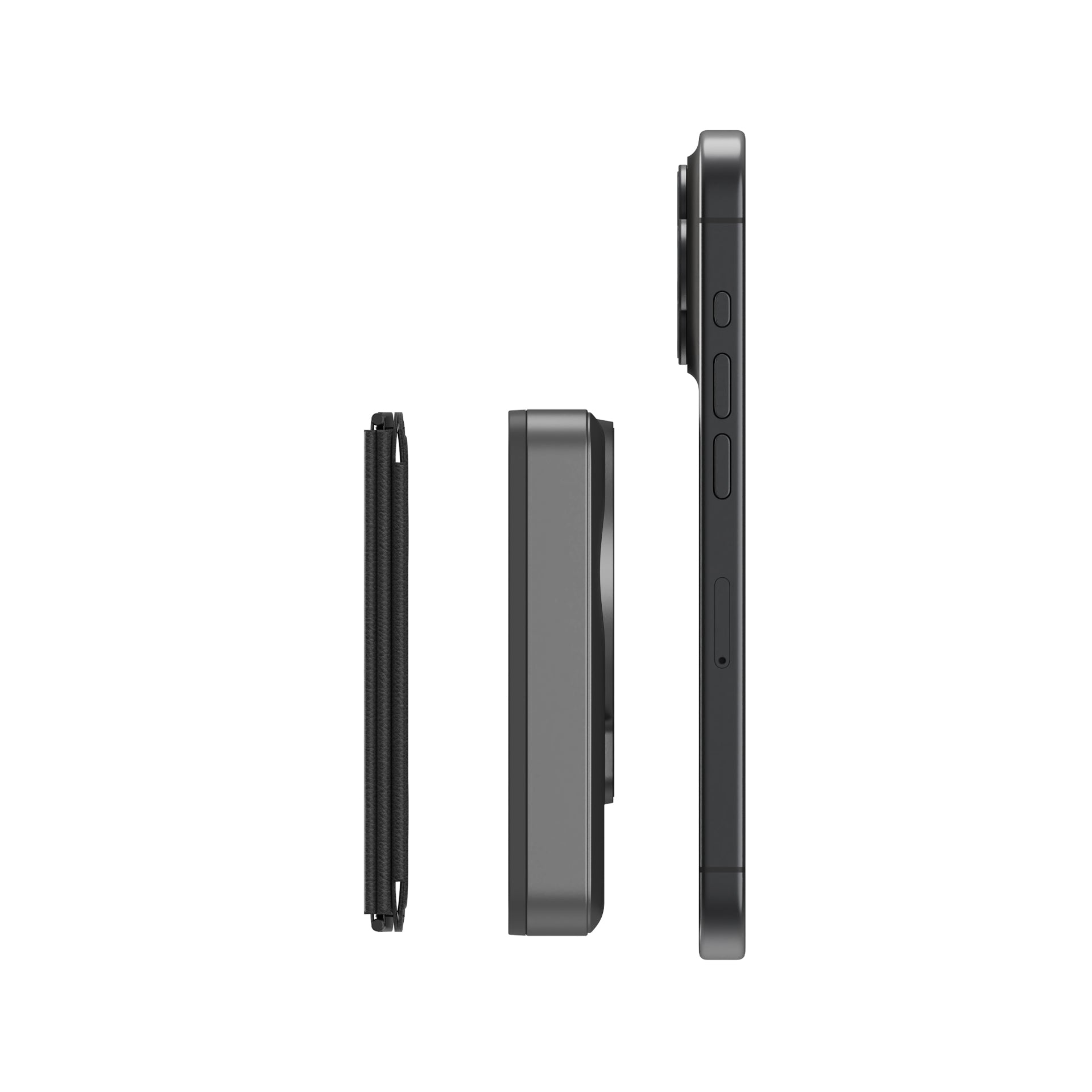 Energea MagWallet Card 10K, 10000MAH Magpac Plus PowerBank with Magwallet Card - Gunmetal Black