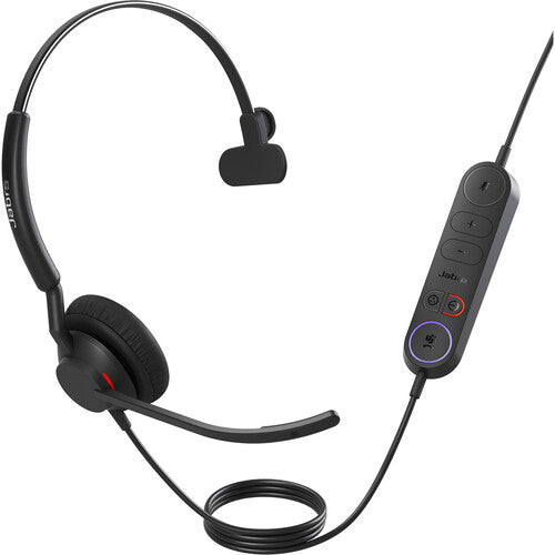 Jabra Engage 40 MS Mono Wired Headset USB-C/A with Inline Call Control - Noise-Cancelling 2-Mic Technology