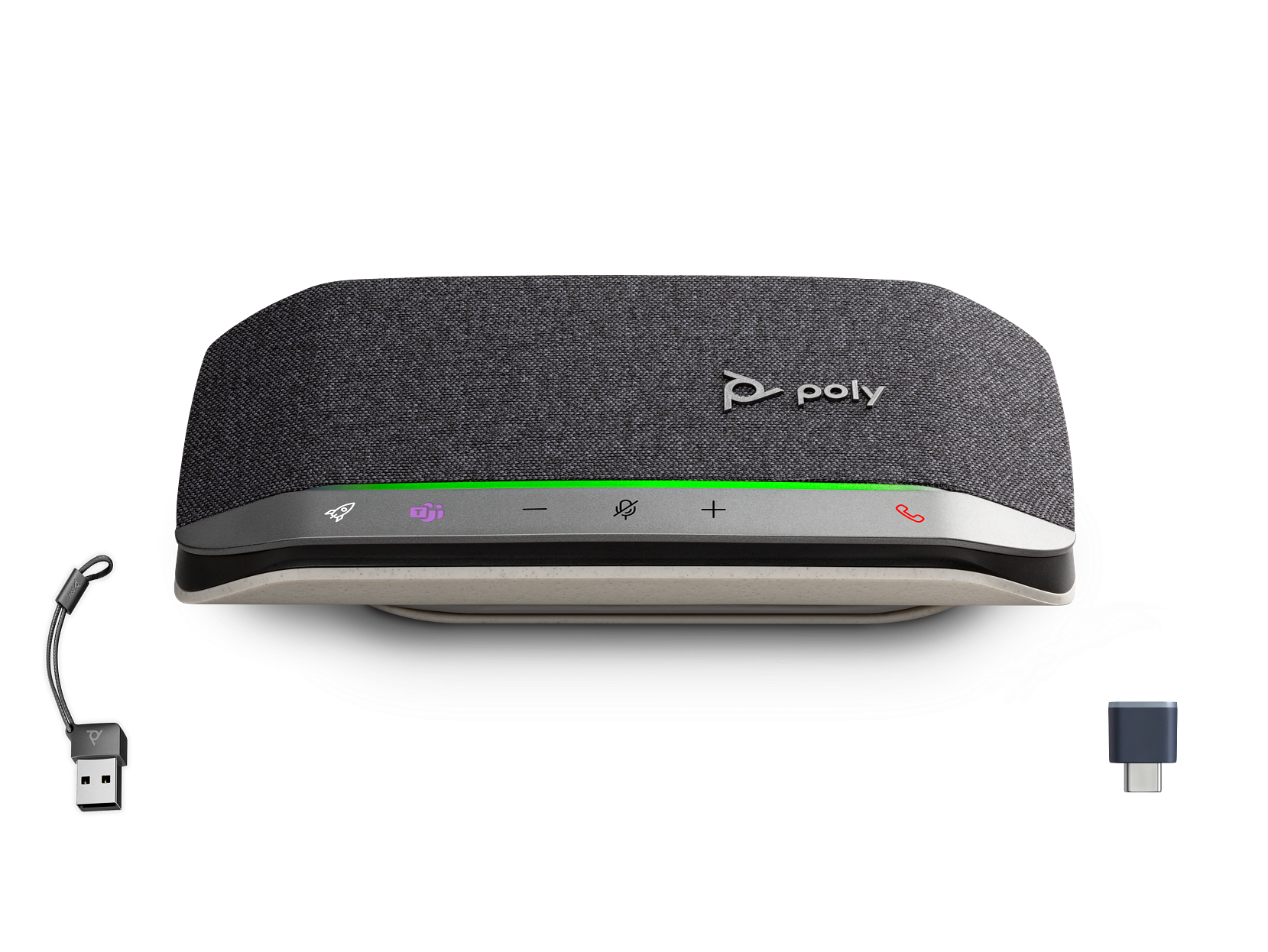 HP Poly Sync 20+M Speakerphone USB-C/USB-A Adapter Microsoft Teams Certified