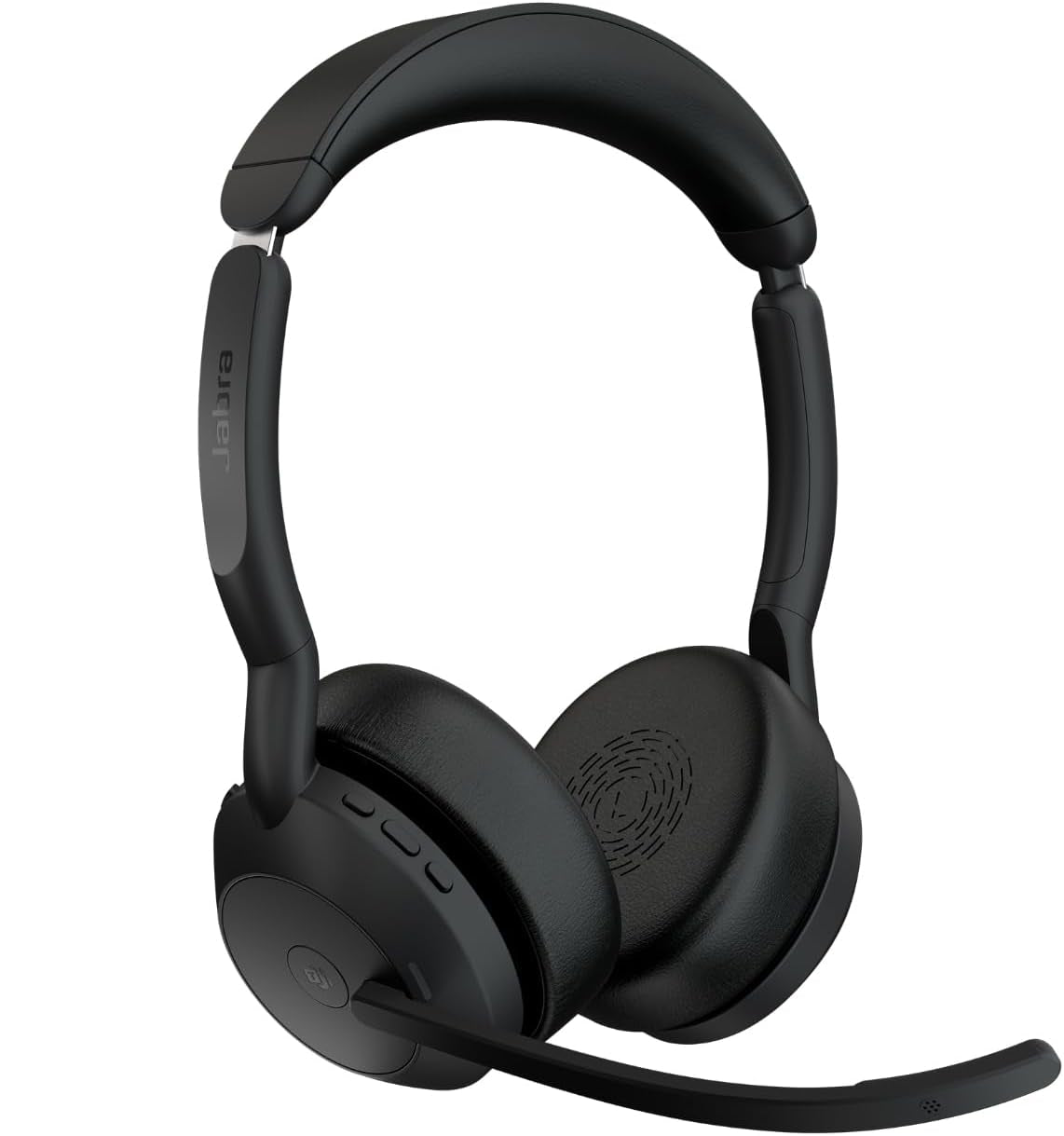 Jabra Evolve2 55 Stereo Wireless Headset with AirComfort Technology, Noise-Cancelling Mics & Active