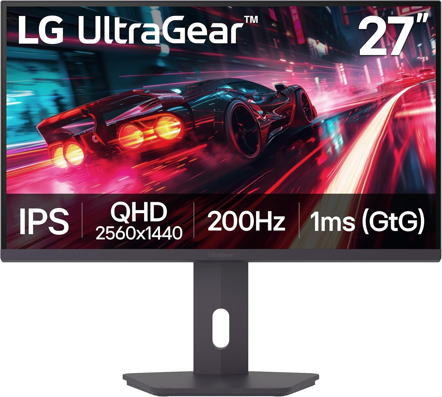 LG 27G610A-B 27 Inch UltraGear™ IPS QHD 1440p 200Hz 1ms Gaming Monitor