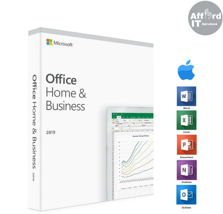 Microsoft Office Home & Business 2019 English APAC EM 1 License Medialess (FPP T5D-03249) (Perpetual License)