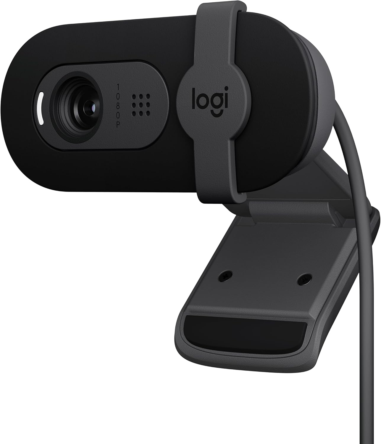 Logitech Brio 100 Full HD 1080p Webcam for Meetings, Streaming, Desktop, Laptop, PC - Built-in Mic, Shutter, USB-A, Teams, Zoom