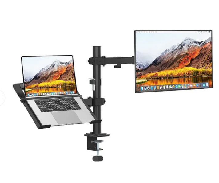 Inplay KMT-4 Dual Arm 2-in-1 Laptop Tray with 13-27" Monitor Mount