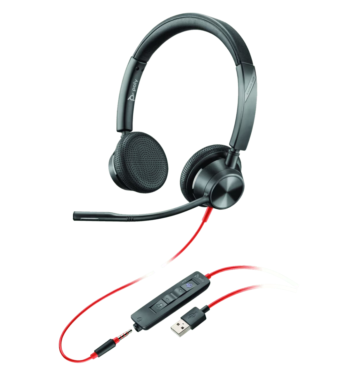Poly Blackwire 3325 Microsoft Teams Certified USB-A Headset