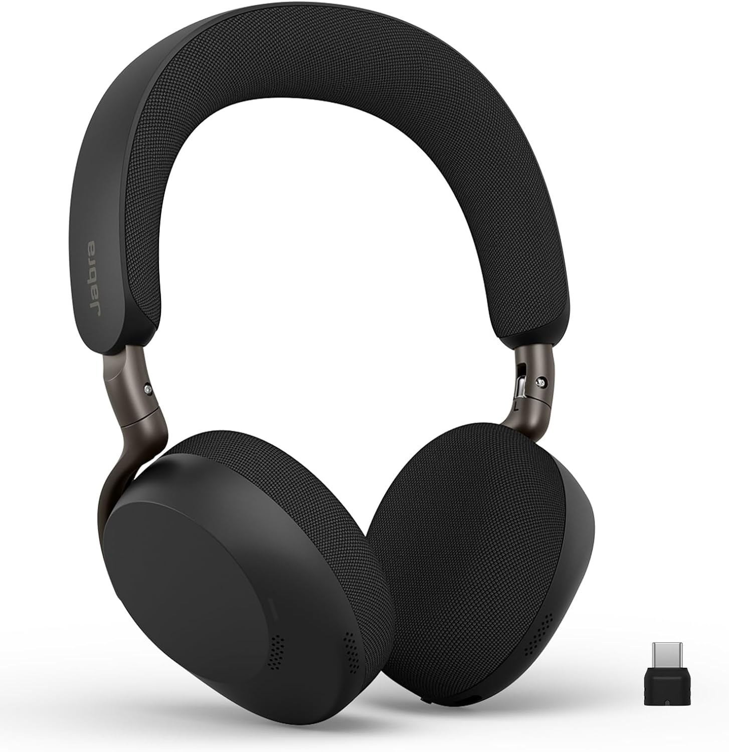 Jabra Evolve3 75 On-Ear USB-C Wireless Bluetooth Headset with Microphone for Work, AI Voice Call Technology, Advanced Active Noise Cancellation, 22-Hour Battery, Works with Online Meeting Apps