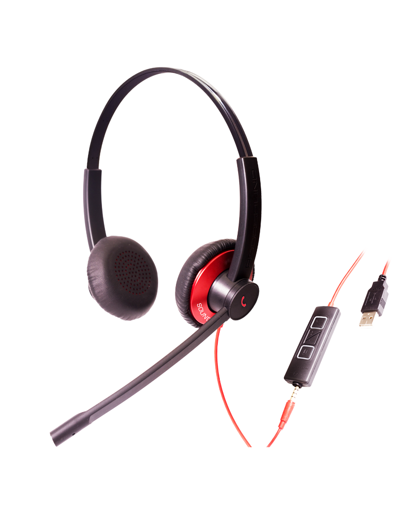 Addasound Epic 502 USB Binaural With Superior Noise Canceling Headset (with 3.5mm Jack)