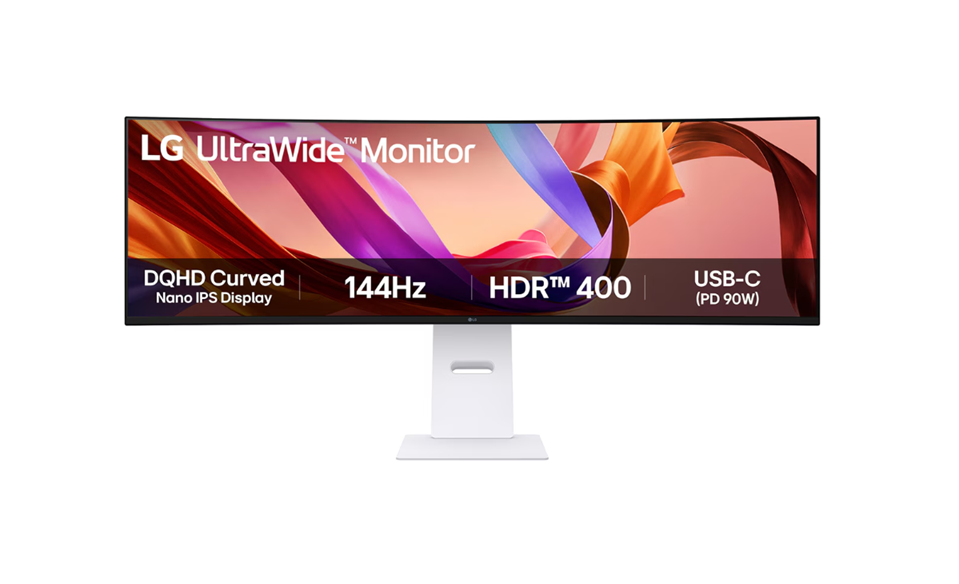 LG 49U950A-W 49-inch curved UltraWide Dual QHD Nano IPS monitor with 144Hz and HDR 400