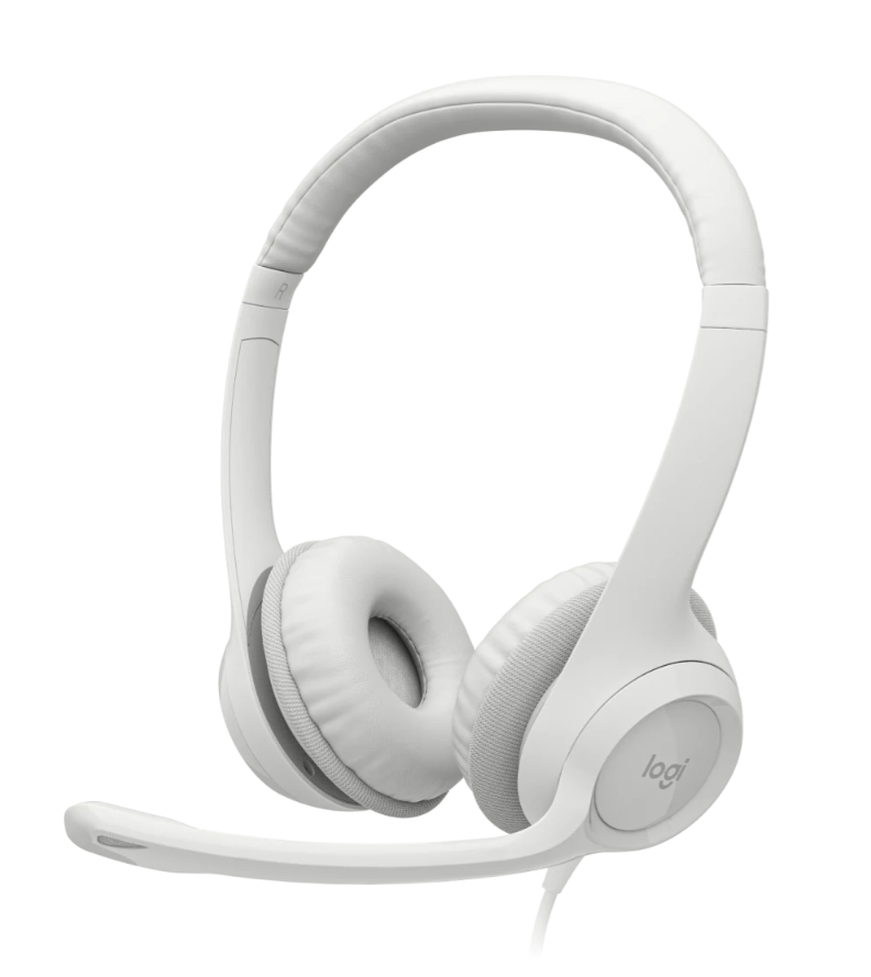 Logitech H390 USB Headset (White)