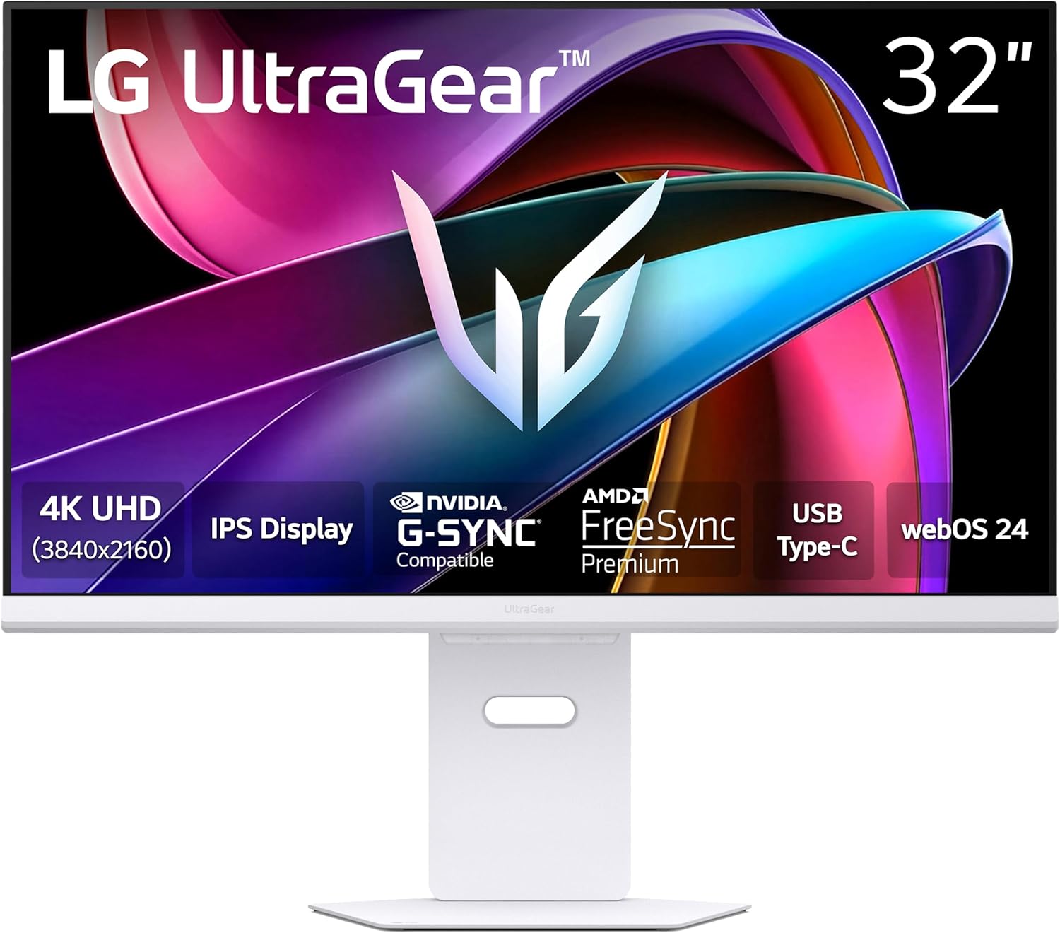 LG 32G810SA-W UltraGear™ 32-inch 144Hz UHD 4K AI Smart Gaming Monitor | 1ms (GtG), webOS