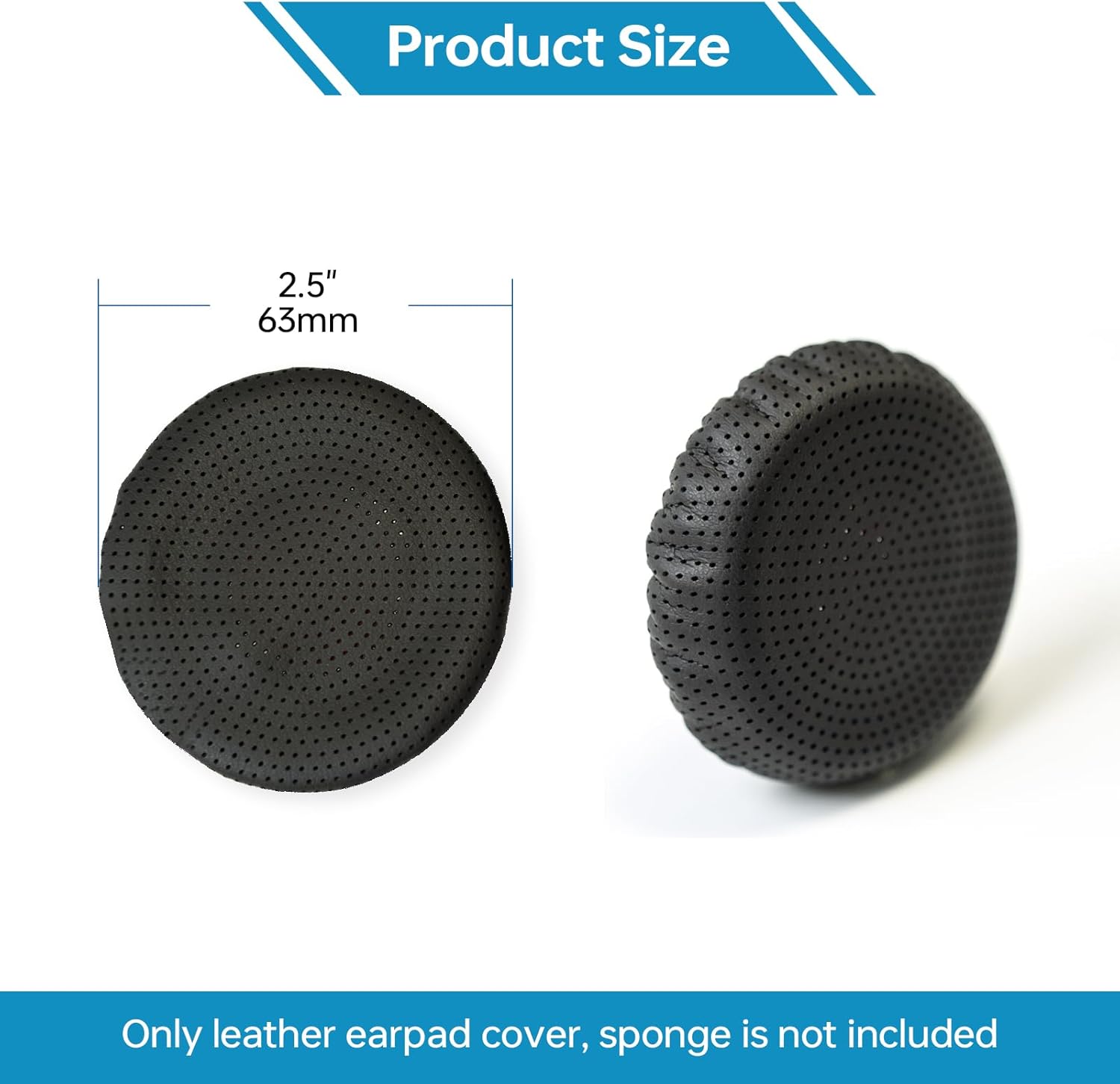 Poly Blackwire 3200 Leatherette Ear Cushions (2 Pieces)