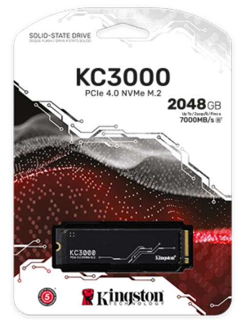 Kingston KC3000 512GB/1024GB/2048GB/4096GB PCIe 4.0 NVMe M.2 Internal SSD Solid State Drive Desktop and Laptop PCs