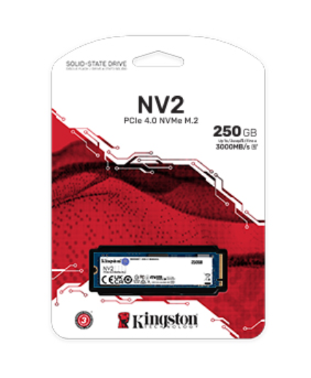 Kingston NV2 250GB/500GB/1TB/2TB/4TB PCIe 4.0 NVMe M.2 Internal Desktop and Laptop PCs SSD Solid State Drive