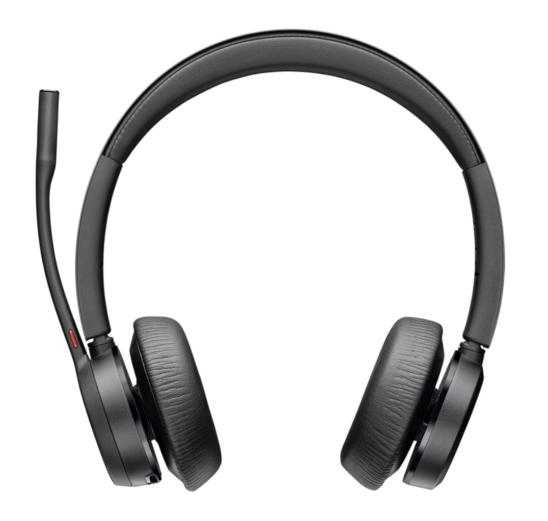 Poly - Voyager 4320 UC Wireless Headset (Plantronics) - Headphones with Boom Mic - Connect to PC/Mac