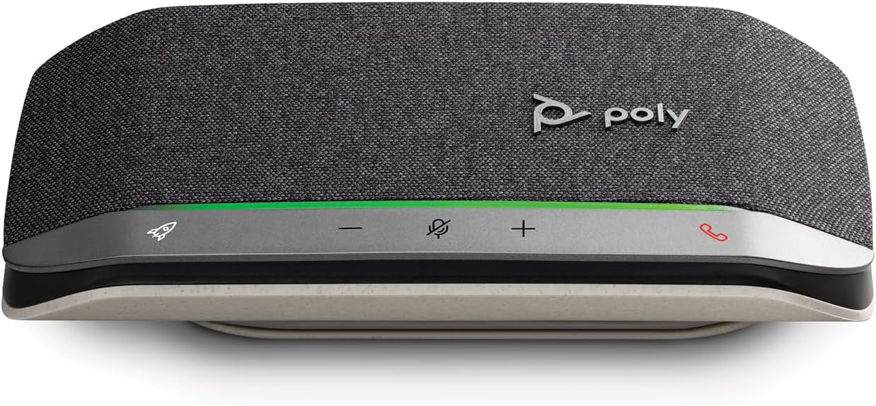 HP Poly Sync 20+M Speakerphone USB-C/USB-A Adapter Microsoft Teams Certified