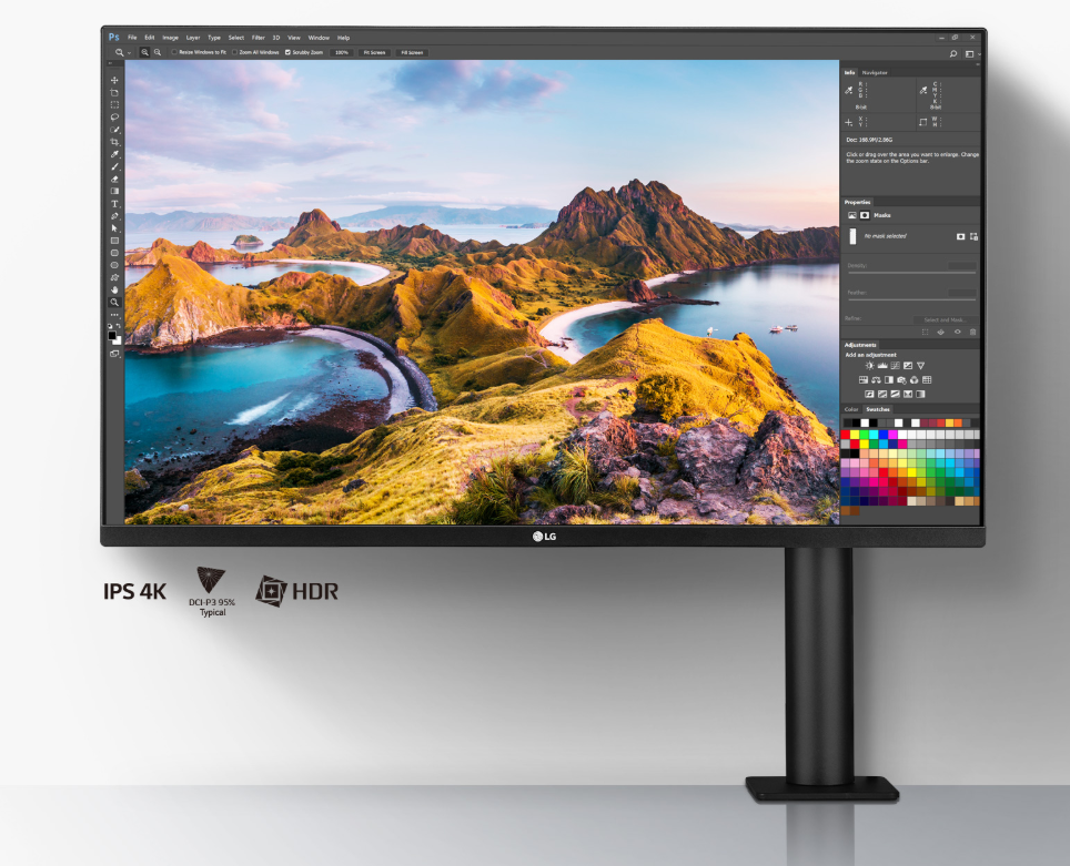 LG 32UN880K-B 31.5" UHD 4K Ergo IPS Monitor with USB-C