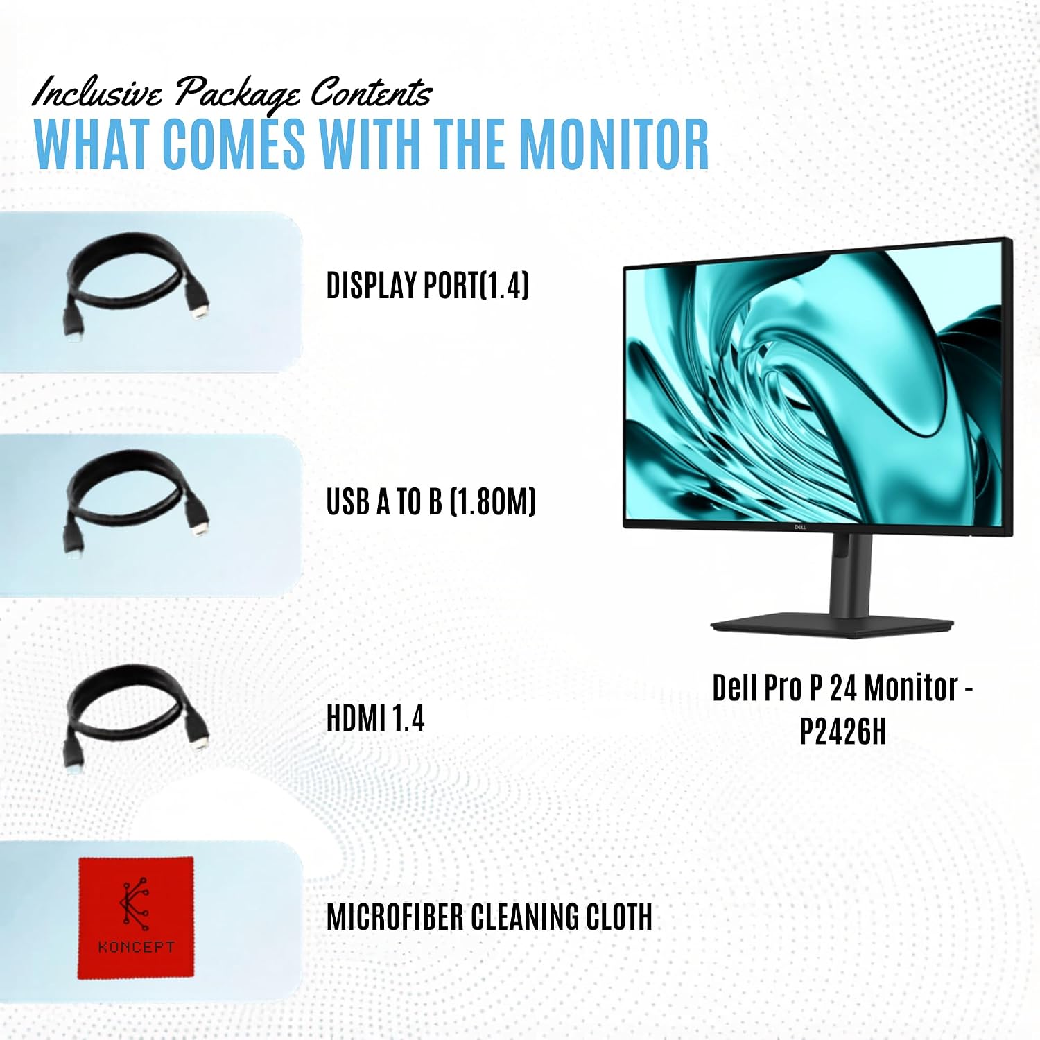 Dell Pro P P2426H 24" FHD 120Hz Business Monitor, USB-C, HDMI, DisplayPort | Anti-Glare 24" (1920×1080) Monitor, Adaptive-Sync, VESA Mount, Dual Front USB-C, Eye Comfort Tech, Slim Bezels, Easy Setup