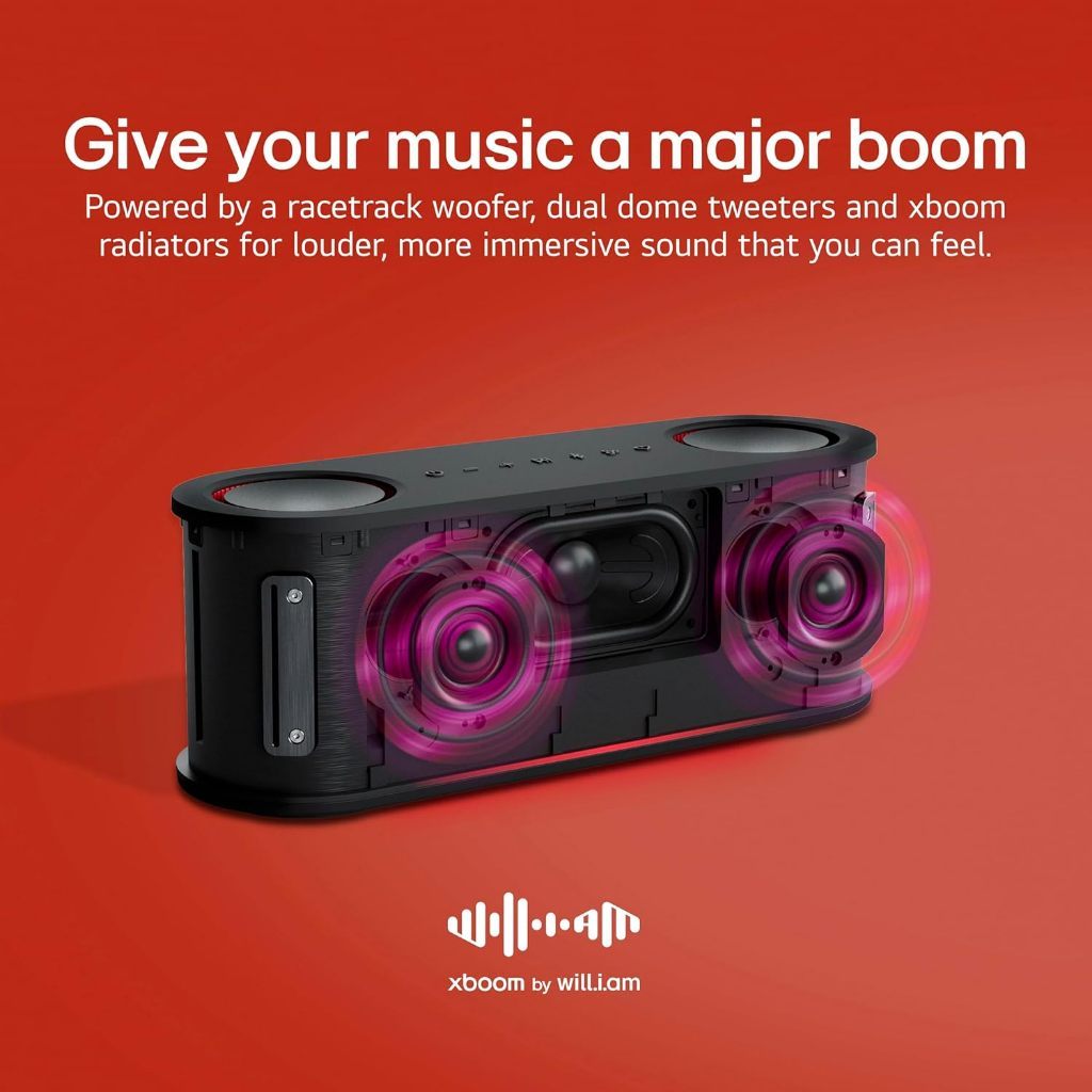 LG XBOOM Bounce By will.i.am: Portable Bluetooth Speaker | 30hr Playtime | IP67 Sports Focused