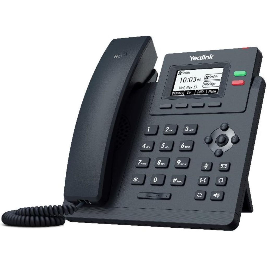 Yealink SIP-T31G IP Corded Desk Landline Phone HD Voice, 5-Way Local Conference, Unified Firmware Power Adapter Included