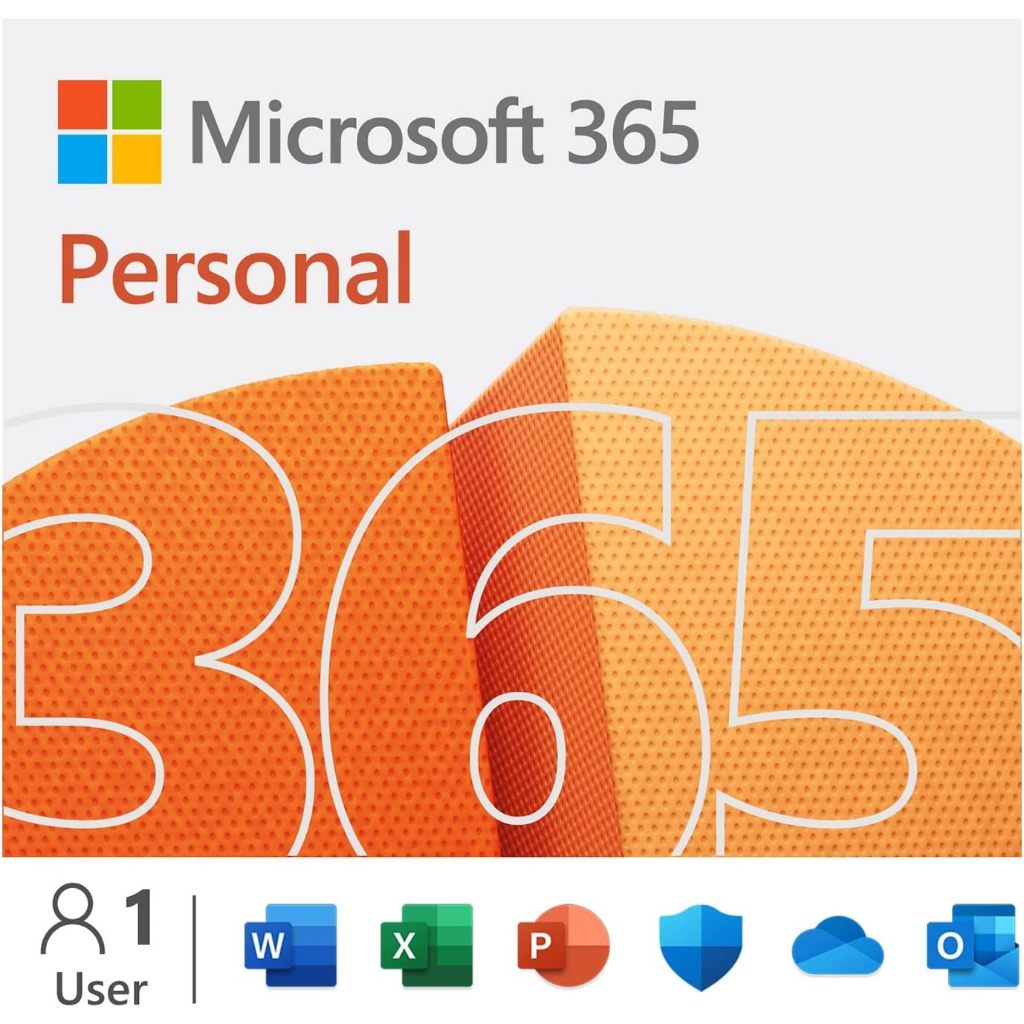 Microsoft M365 Personal Office 365 English 1 Year Subscription Medialess P8 (FQQ2-01896)